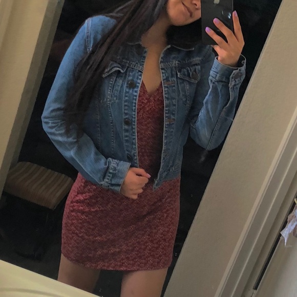 Long sleeve red mini dress waist wrap - Picture 1 of 3